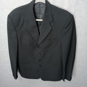 Pacelli men's black polyester 4 button jacket. 42R